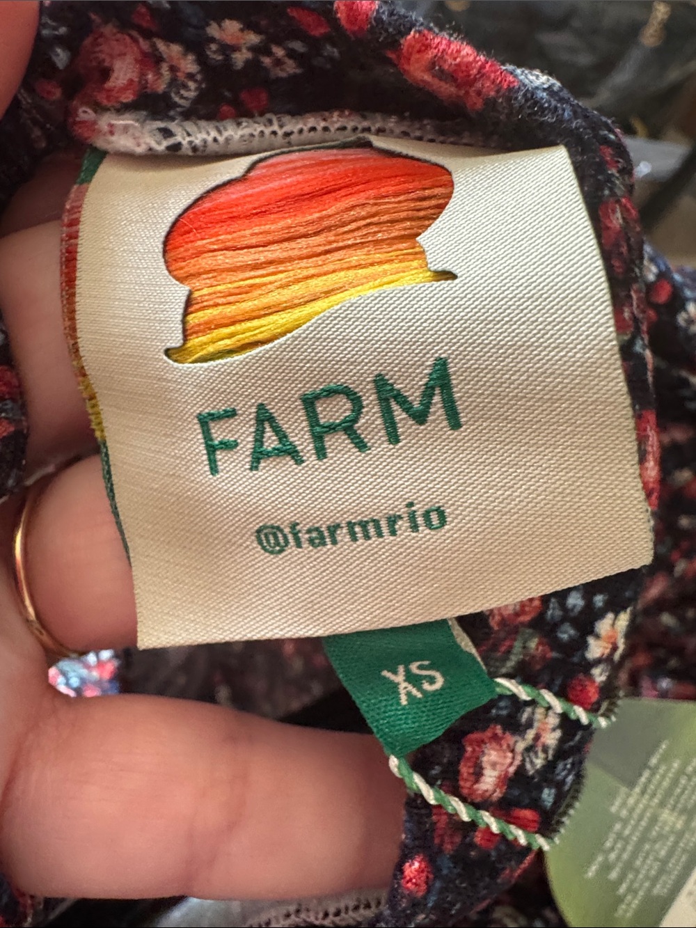 FARM Rio Liberty Flowers Midi Dress Ptp 15-18.5 - Picture 9 of 11